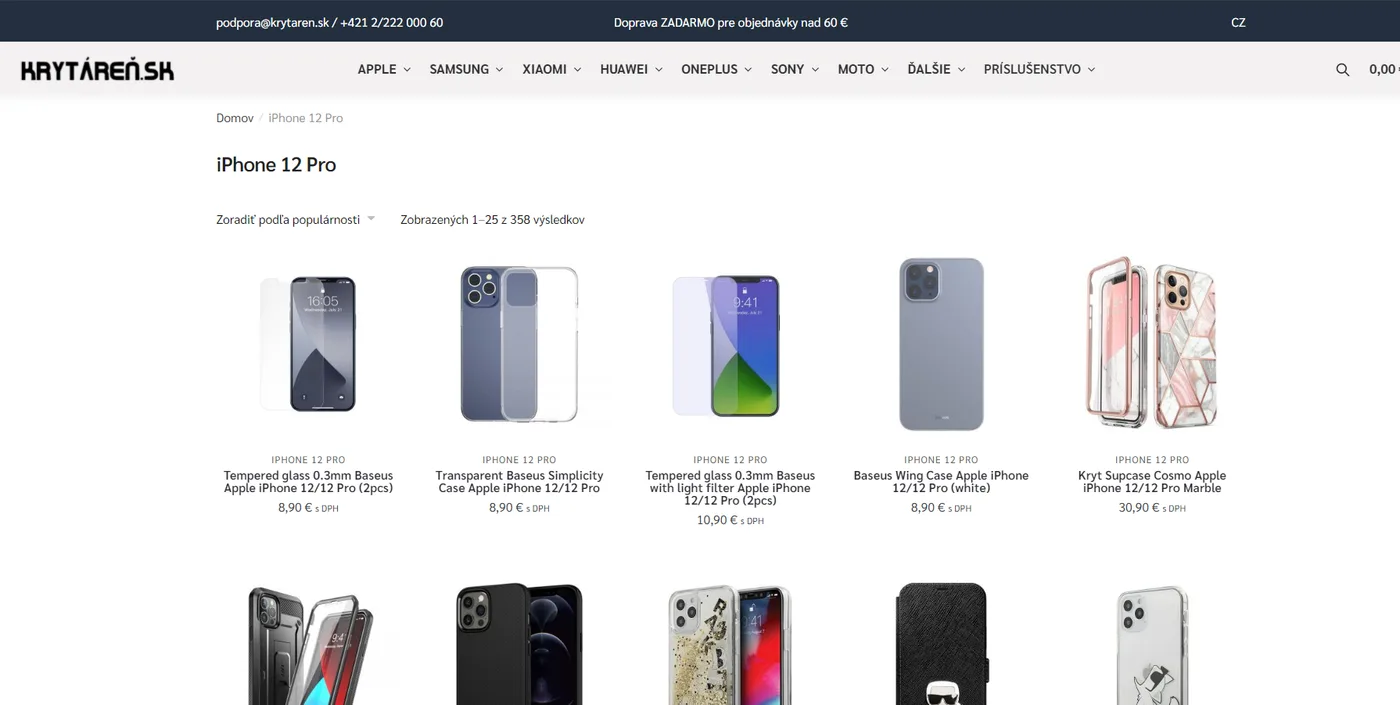 E-shop na mieru pre spokojných zákazníkov.