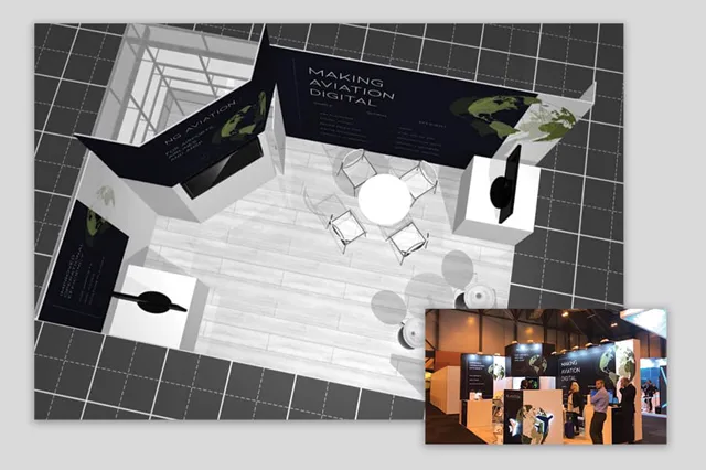 NG Aviation — 3d a interiér, ukážka práce Verteco
