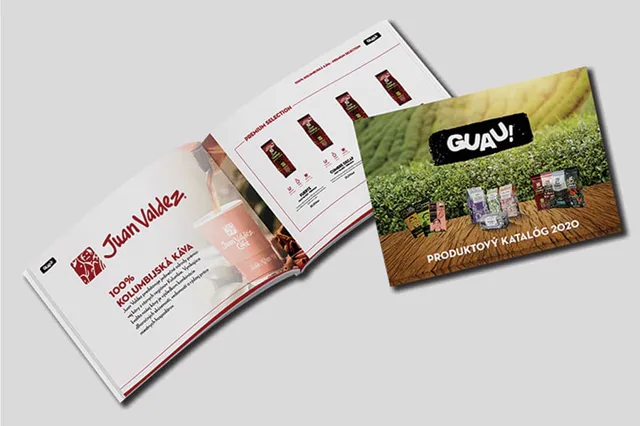 guau.sk — katalógy, letáky a print, ukážka práce Verteco