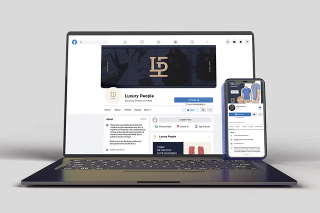 Luxury People — sociálne siete, ukážka práce Verteco