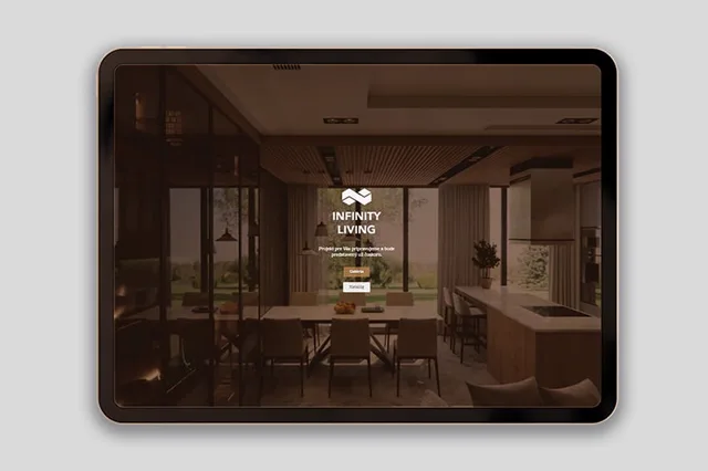 Infinity Living — weby a e-shopy, ukážka práce Verteco