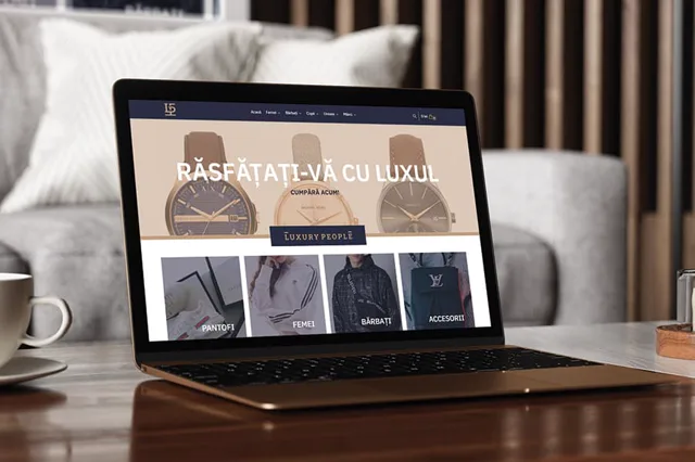 Luxury People — weby a e-shopy, ukážka práce Verteco
