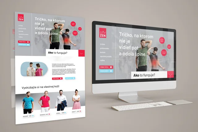 ZenCity — weby a e-shopy, ukážka práce Verteco