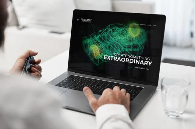 NewGreen — weby a e-shopy, ukážka práce Verteco